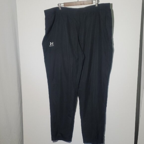 Under Armour Sweatpants Men 3XL Adult Black Vital Woven Athletic Gym Ankle Zip - Picture 1 of 8